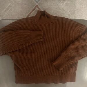 J. Crew Rich Brown Mock/Turtle Neck Sweater